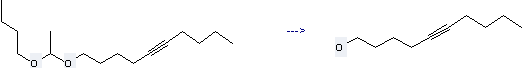 The 5-Decyn-1-ol can be obtained by 1-(1-Butoxyethoxy)dec-5-yne.